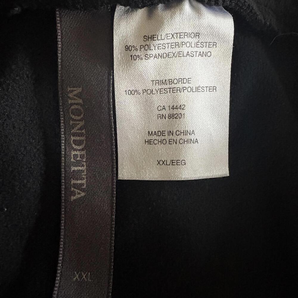 Mondetta | Women’s Black Fleece‎ Warm Front Back Seam Jogger Pants Size XXL - Picture 8 of 8